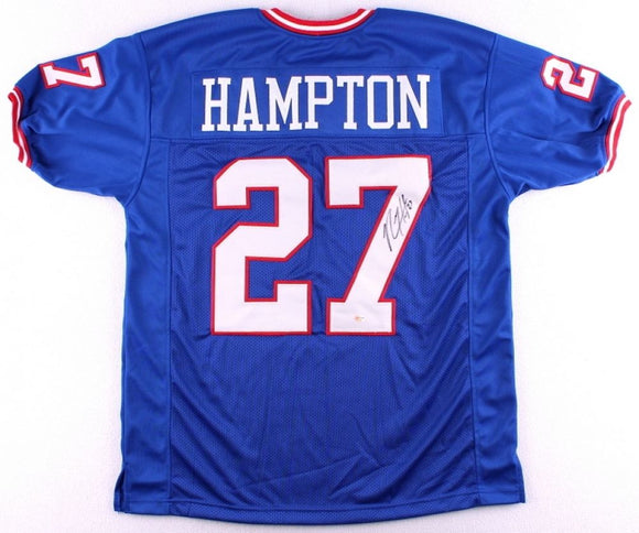 Rodney Hampton Signed Autographed New York Giants Football Jersey (JSA COA)