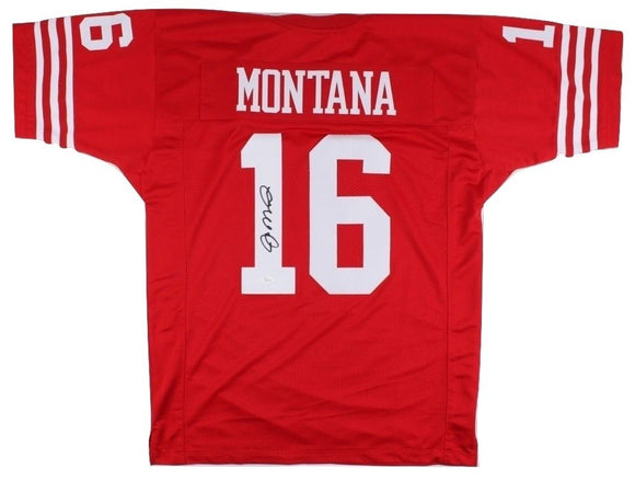 Joe Montana Signed Autographed San Francisco 49ers Football Jersey (JSA COA)