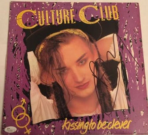 Boy George Signed Autographed "Kissing to Be Clever" Culture Club Record Album (JSA COA)