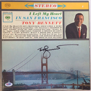 Tony Bennett Signed Autographed "I Left My Heart in San Francisco" Record Album (PSA/DNA COA)