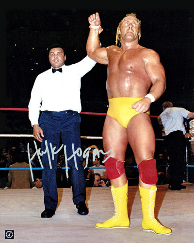 Hulk Hogan Signed Autographed Glossy 16x20 Photo w/ Muhammad Ali (ASI COA)