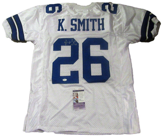 Kevin Smith Signed Autographed Dallas Cowboys Football Jersey (JSA COA)