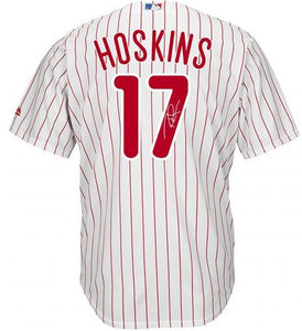Rhys Hoskins Signed Autographed Philadelphia Phillies Baseball Jersey (MLB Authenticated)