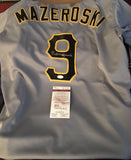 Bill Mazeroki Signed Autographed Pittsburgh Pirates Baseball Jersey (JSA COA)