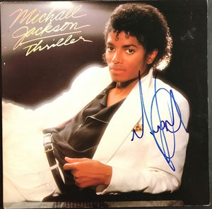Michael Jackson Signed Autographed "Thriller" Record Album (PSA/DNA COA)