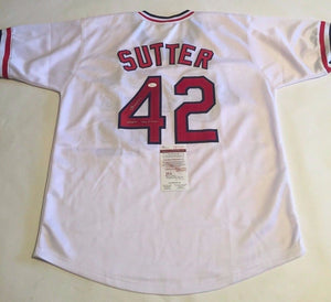 Bruce Sutter Signed Autographed St. Louis Cardinals Baseball Jersey (JSA COA)