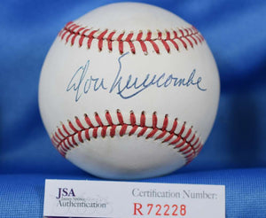 Don Newcombe Signed Autographed Official National League (ONL) Baseball - JSA COA