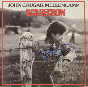 John Mellencamp Signed Autographed "Scarecrow" Record Album (PSA/DNA COA)