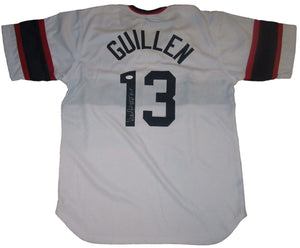 Ozzie Guillen Signed Autographed Chicago White Sox Baseball Jersey (JSA COA)
