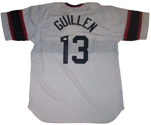 Ozzie Guillen Signed Autographed Chicago White Sox Baseball Jersey (JSA COA)