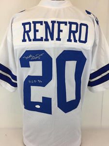 Mel Renfro Signed Autographed Dallas Cowboys Football Jersey (JSA COA)