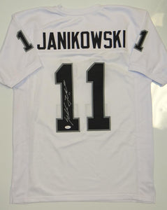 Sebastian Janikowski Signed Autographed Oakland Raiders Football Jersey (JSA COA)
