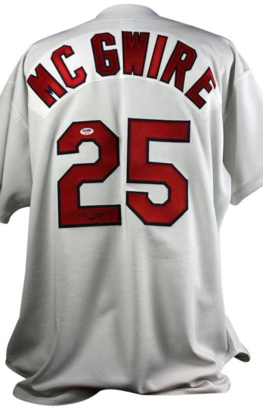 Mark McGwire Signed Autographed St. Louis Cardinals Baseball Jersey (PSA/DNA COA)