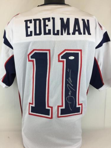 Julian Edelman Signed Autographed New England Patriots Football Jersey (JSA COA)