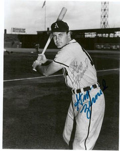 Gus Zernial Signed Autographed Glossy 8x10 Photo Philadelphia Athletics (SA COA)