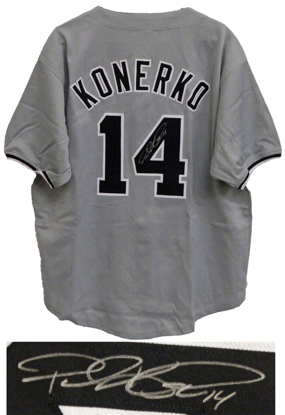 Paul Konerko Signed Autographed Chicago White Sox Baseball Jersey (Schwartz COA)