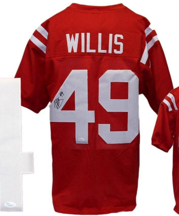 Patrick Willis Signed Autographed San Francisco 49ers Football Jersey (JSA COA)