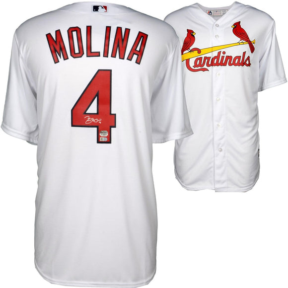 Yadier Molina Signed Autographed St. Louis Cardinals Baseball Jersey (MLB Authenticated)