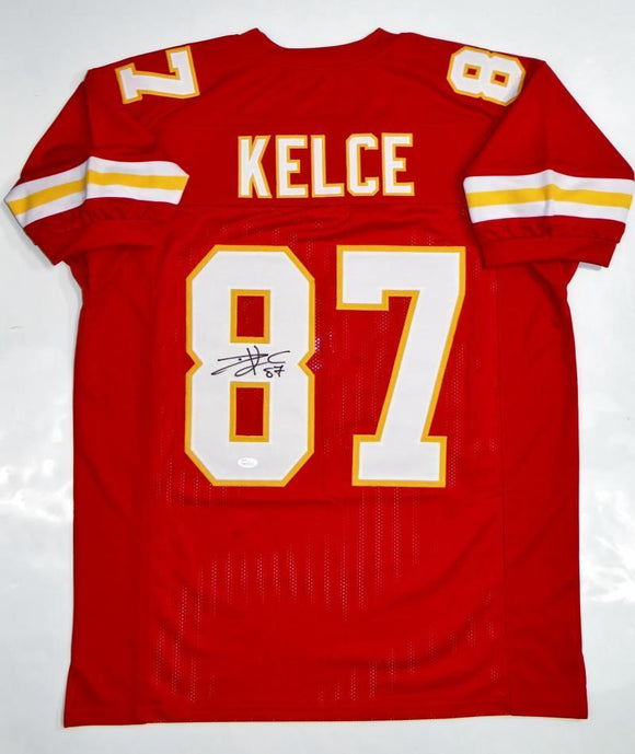 Travis Kelce Signed Autographed Kansas City Chiefs Football Jersey (JSA COA)