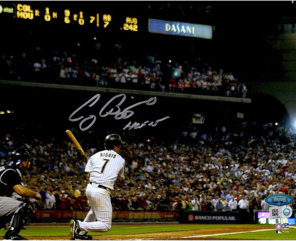 Craig Biggio Signed Autographed 3,000th Hit Glossy 8x10 Photo Houston Astros (MLB Authenticated)