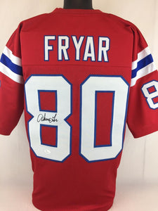 Irving Fryar Signed Autographed New England Patriots Football Jersey (JSA COA)