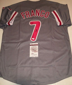 Maikel Franco Signed Autographed Philadelphia Phillies Baseball Jersey (JSA COA)
