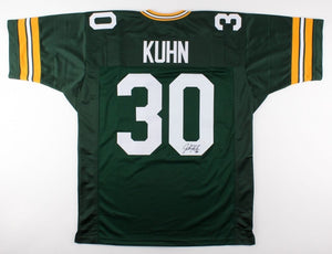John Kuhn Signed Autographed Green Bay Packers Football Jersey (JSA COA)