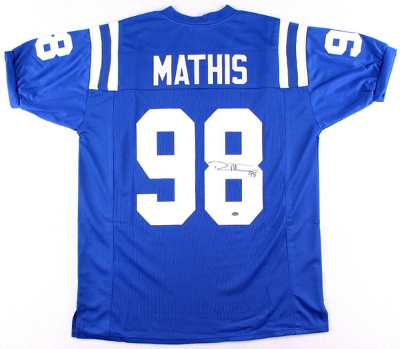 Robert Mathis Signed Autographed Indianapolis Colts Football Jersey (JSA COA)