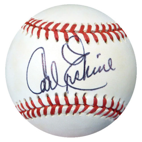 Carl Erskine Signed Autographed Official Major League (OML) Baseball - JSA COA