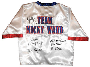 Mark Wahlberg, "Irish" Micky Ward & Dick Eklund Signed Autographed "The Fighter" Cornerman Jacket (ASI COA)