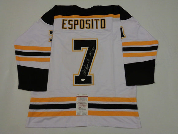 Phil Esposito Signed Autographed Boston Bruins Hockey Jersey (JSA COA)