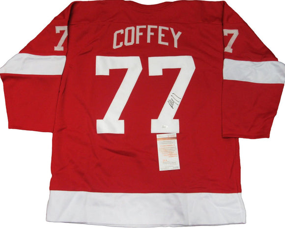 Paul Coffey Signed Autographed Detroit Red Wings Hockey Jersey (JSA COA)