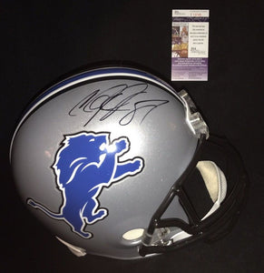 Calvin Johnson Signed Autographed Detroit Lions Full-Sized Football Helmet (JSA COA)