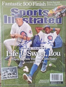 Alfonso Soriano & Lou Piniella Signed Autographed Complete "Sports Illustrated" Magazine (SA COA)