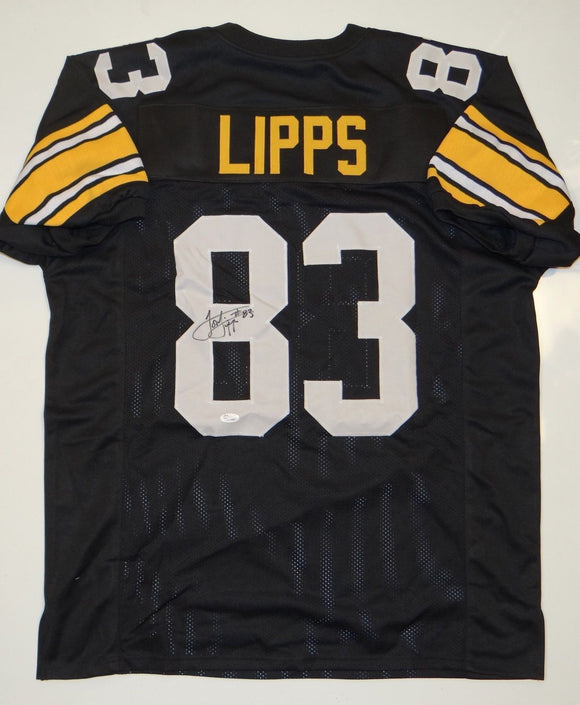 Louis Lipps Signed Autographed Pittsburgh Steelers Football Jersey (JSA COA)
