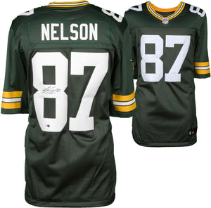 Jordy Nelson Signed Autographed Green Bay Packers Football Jersey (JSA COA)