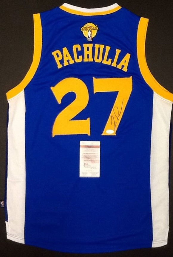 Zaza Pachulia Signed Autographed Golden State Warriors Basketball Jersey (JSA COA)