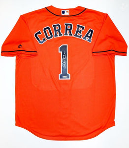 Carlos Correa Signed Autographed Houston Astros Baseball Jersey (JSA COA)