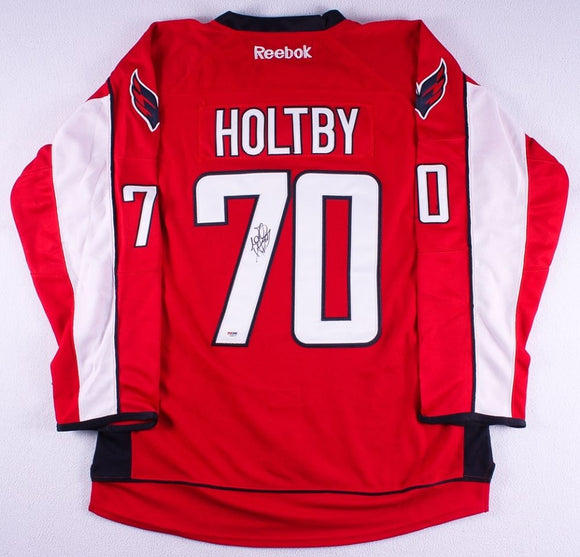 Braden Holtby Signed Autographed Washington Capitals Hockey Jersey (PSA/DNA COA)