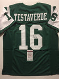 Vinny Testaverde Signed Autographed New York Jets Football Jersey (JSA COA)