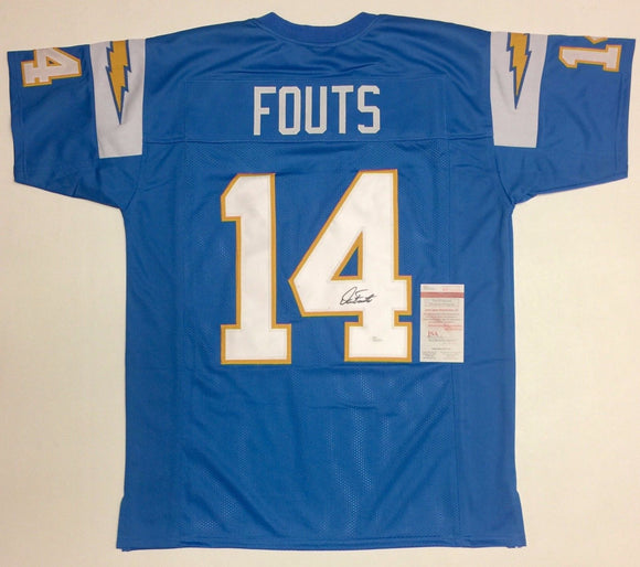 Dan Fouts Signed Autographed San Diego Chargers Football Jersey (JSA COA)