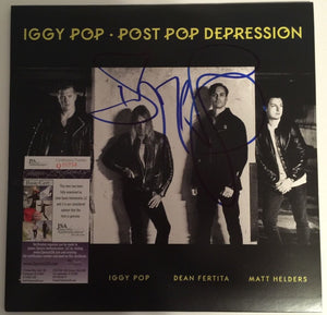 Iggy Pop Signed Autographed "Post Pop Depression" Record Album (JSA COA)