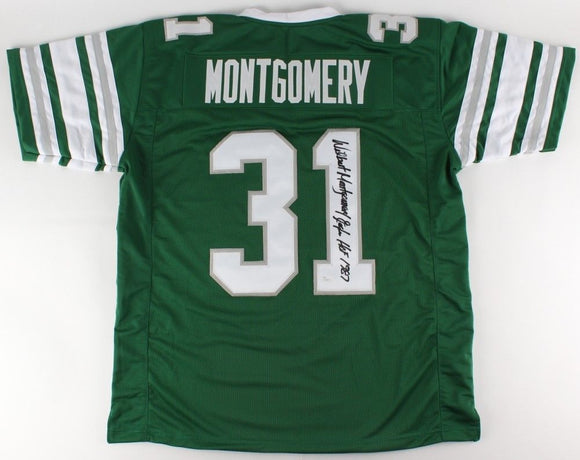 Wilbert Montgomery Signed Autographed Philadelphia Eagles Football Jersey (JSA COA)