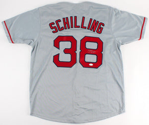 Curt Schilling Signed Autographed Boston Red Sox Baseball Jersey (JSA COA)