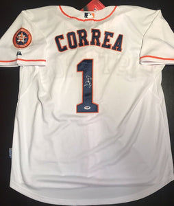 Carlos Correa Signed Autographed Houston Astros Baseball Jersey (PSA/DNA COA)