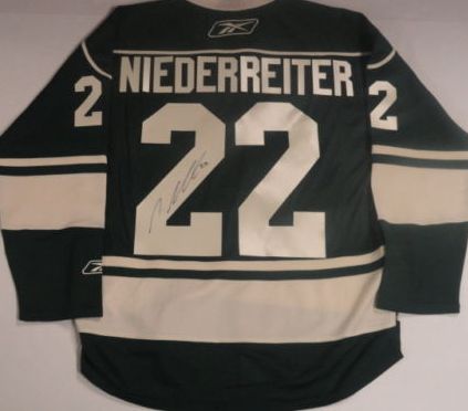 Nino Niederreiter Signed Autographed Minnesota Wild Hockey Jersey (JSA COA)
