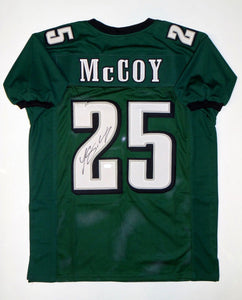 LeSean McCoy Signed Autographed Philadelphia Eagles Football Jersey (JSA COA)