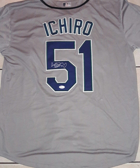 Ichiro Suzuki Signed Autographed Seattle Mariners Baseball Jersey (JSA COA)
