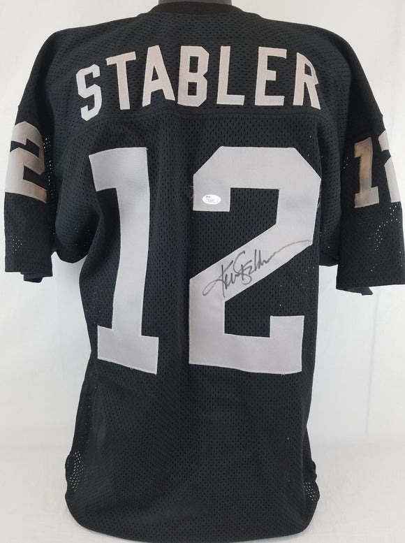 Ken Stabler Signed Autographed Oakland Raiders Football Jersey (JSA COA)