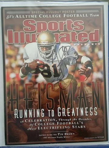 Tim Brown Signed Autographed Complete 